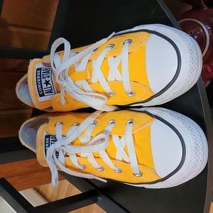 Yellow Unisex low converse
